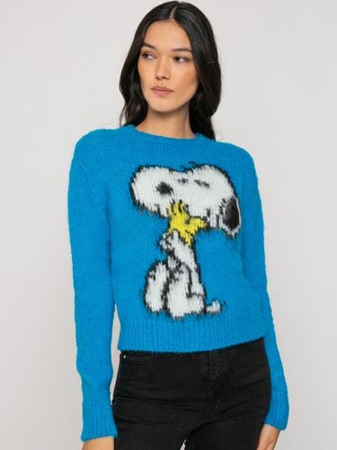 Woman Brushed Sweater With Snoopy Print Snoopy - Peanuts Special Edition - MC2 Saint Barth - Modalova