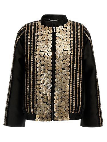 Sequin Embellished Bomber Jacket - Alberta Ferretti - Modalova