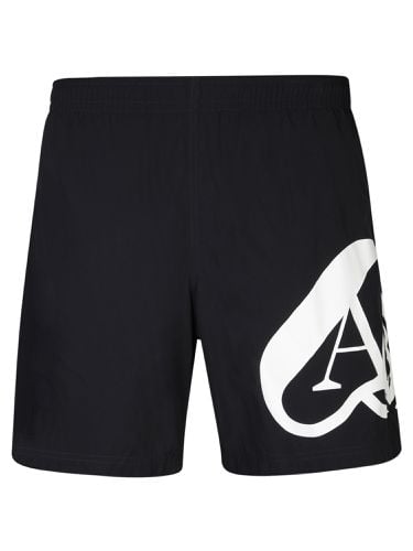 Seal-printed Elasticated-waist Swim Shorts - Alexander McQueen - Modalova