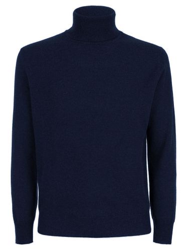 Blue Wool And Cashmere Sweater - Kangra - Modalova