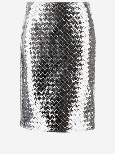 Bottega Veneta Leather Midi Skirt - Bottega Veneta - Modalova