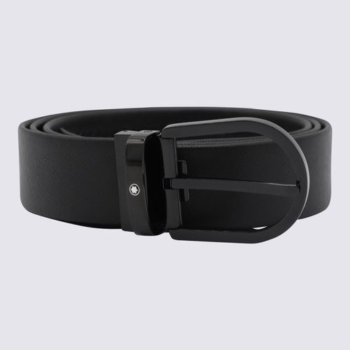 Montblanc Black Leather Belt - Montblanc - Modalova