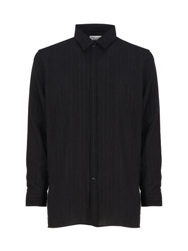 Shirt With Buttons And Pointed Collar - Saint Laurent - Modalova