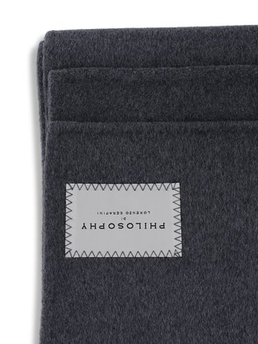 Rectangular Wool Scarf - Philosophy di Lorenzo Serafini - Modalova