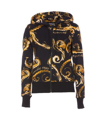 Zip Chromo Print Sweatshirt - Versace Jeans Couture - Modalova