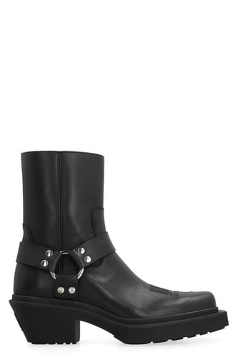 VETEMENTS Leather Cowboy Boots - VETEMENTS - Modalova