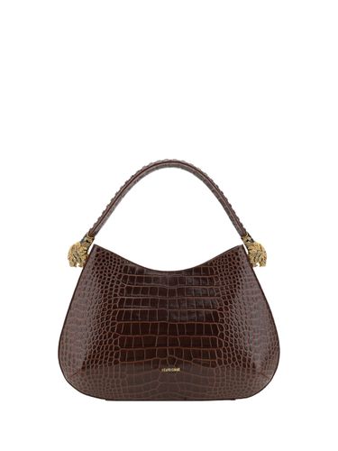 Roar Shoulder Bag In Brown Leather - Roberto Cavalli - Modalova