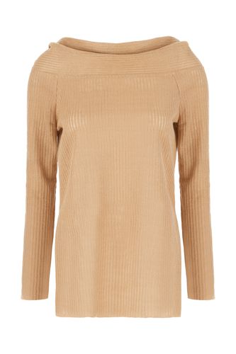 Skin Pink Linen Sweater - Alberta Ferretti - Modalova