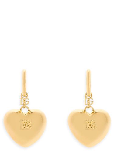 Heart Pendant Earrings - Dolce & Gabbana - Modalova