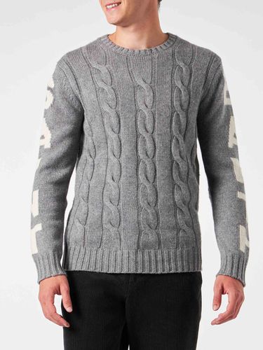 Man Heavyweight Creweneck Braided Sweater - MC2 Saint Barth - Modalova