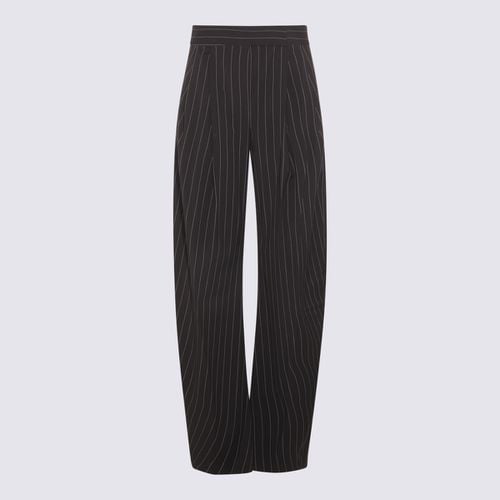 The Attico Pinstripe Baggy Pants - The Attico - Modalova