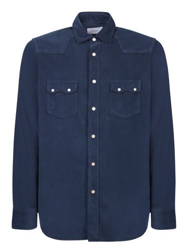 Lardini Cotton Blue Shirt - Lardini - Modalova