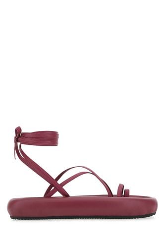 Tyrian Purple Nappa Leather Soft Puffy Sand Thong Sandals - Isabel Marant - Modalova