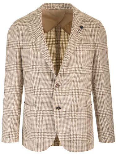 Prince Of Wales Blazer - Lardini - Modalova