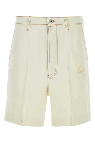 Kenzo Ivory Denim Bermuda Shorts - Kenzo - Modalova