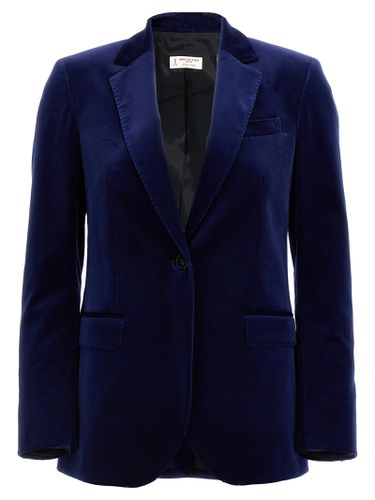 Single-breasted Velvet Blazer - Alberto Biani - Modalova