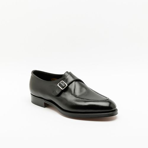 Clapham Black Calf Monk Strap Shoe - Edward Green - Modalova