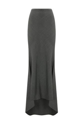 Long Asymmetric Skirt In Wool Blend - Philosophy di Lorenzo Serafini - Modalova