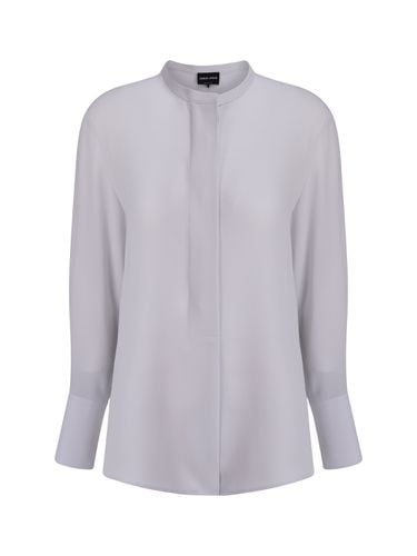 Band Collar Plain Shirt - Giorgio Armani - Modalova