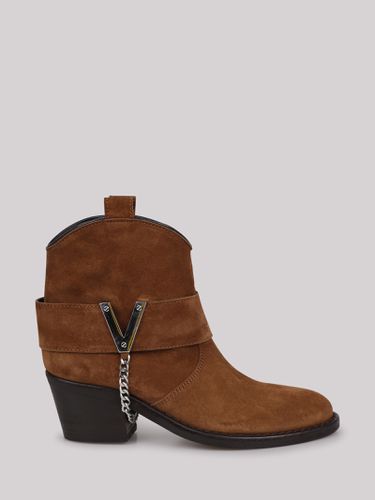 Via Roma 15 60mm Suede Cowboy Boots - Via Roma 15 - Modalova