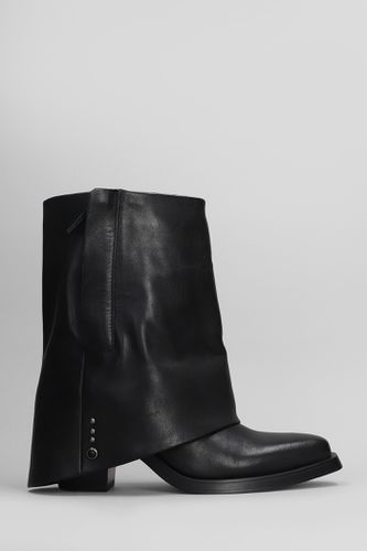 Jeff Texan Ankle Boots In Leather - Ash - Modalova