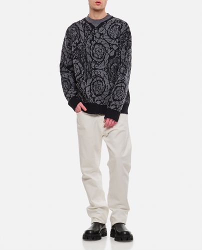 Versace Barocco Knit Sweater - Versace - Modalova