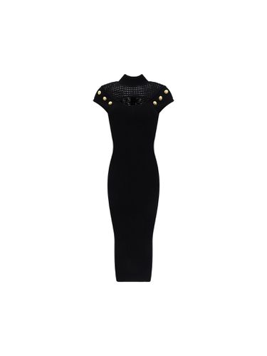 Balmain Knitted Sheath Dress - Balmain - Modalova