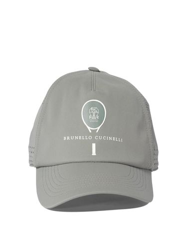 Tennis Print Baseball Cap - Brunello Cucinelli - Modalova