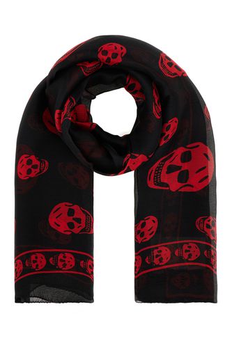 Printed Silk Foulard - Alexander McQueen - Modalova