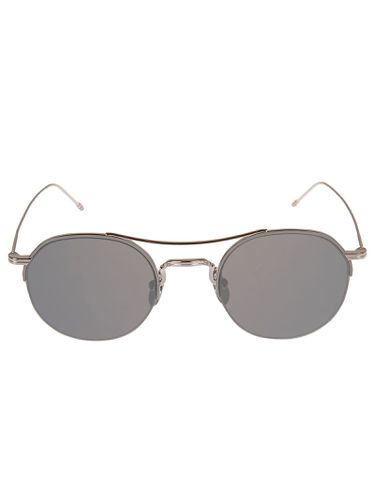 Round Frame W/ Top Bar Sunglasses - Thom Browne - Modalova