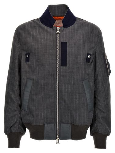 Sacai Pinstriped Bomber Jacket - Sacai - Modalova