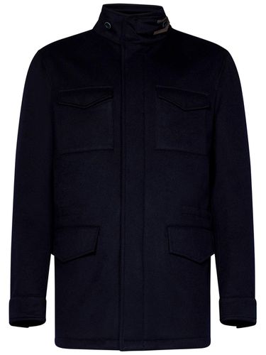 Press-stud Placket High Neck Jacket - Herno - Modalova