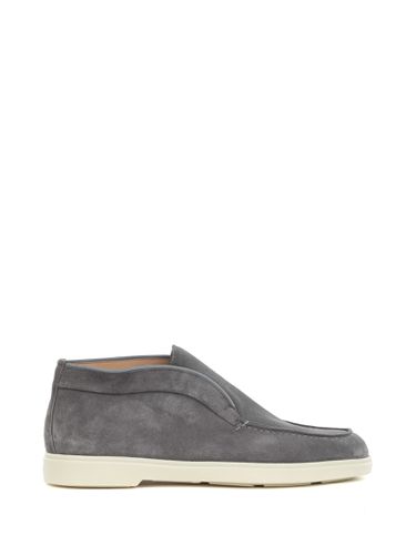 Polish Slip On Grey Suede Women - Santoni - Modalova