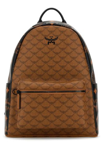 Printed Canvas Medium Stark Backpack - MCM - Modalova