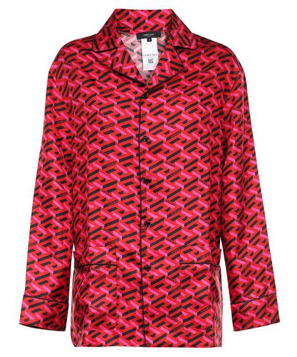 Versace Printed Silk Pajama Blouse - Versace - Modalova