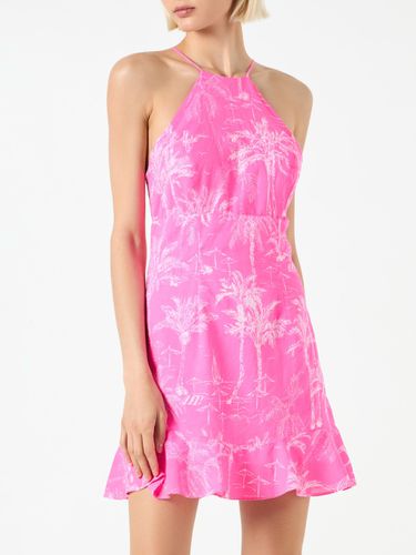 Fluo Toile De Jouy Print Slip Dress Avrill - MC2 Saint Barth - Modalova