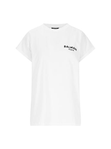 Balmain Flocked T-shirt - Balmain - Modalova