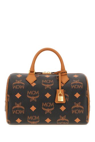 Printed Synthetic Leather Handbag - MCM - Modalova