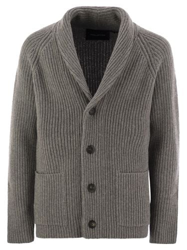 Tagliatore Ribbed Wool Cardigan - Tagliatore - Modalova