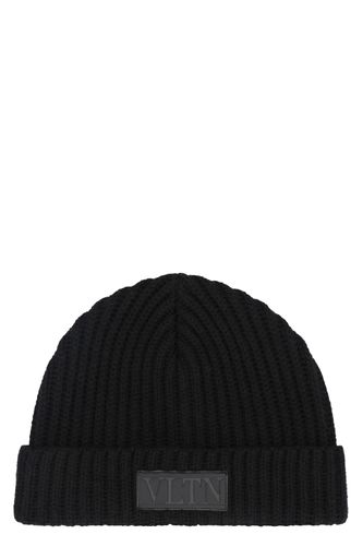 Knitted Virgin Wool Hat - Valentino Garavani - Modalova