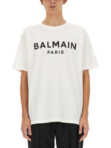 Balmain Logo Print T-shirt - Balmain - Modalova