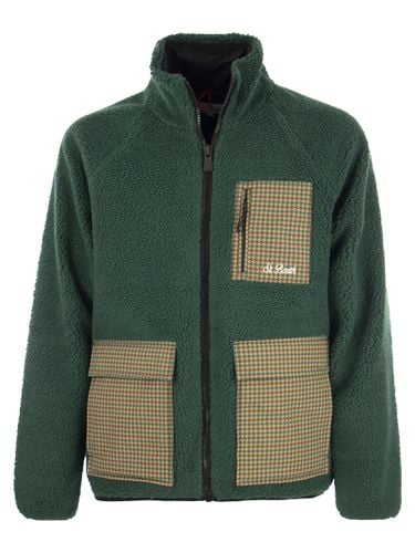 Sherpa Jacket With Plaid Patch Pockets - MC2 Saint Barth - Modalova