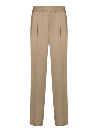 Mud Wool Trousers With Drawstring - Zegna - Modalova