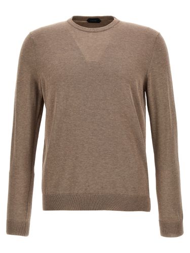 Zanone Cotton Crepe Sweater - Zanone - Modalova