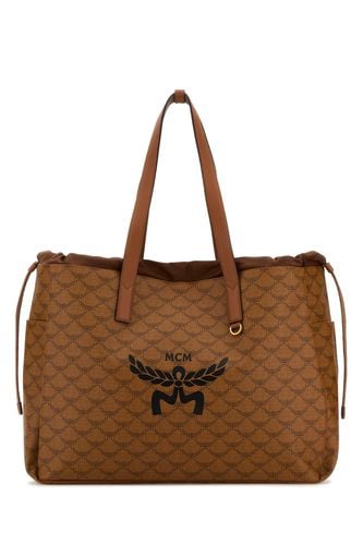 Printed Canvas Himmel Xl Shopping Bag - MCM - Modalova