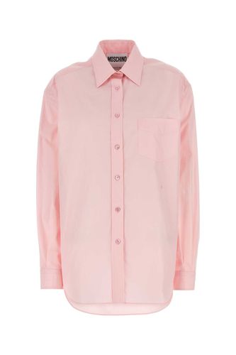 Moschino Pink Poplin Shirt - Moschino - Modalova