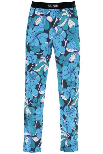 Pajama Pants In Floral Silk - Tom Ford - Modalova