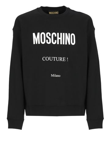 Moschino Cotton Logoed Sweatshirt - Moschino - Modalova