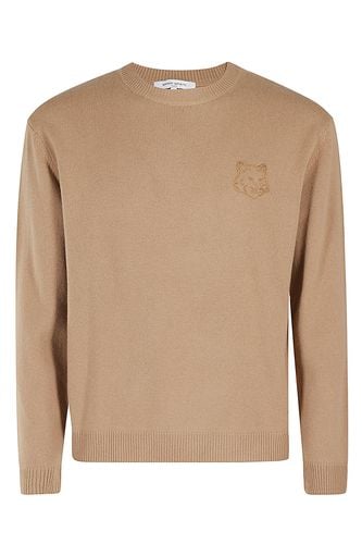 Bold Fox Head Embroidered Jumper - Maison Kitsuné - Modalova