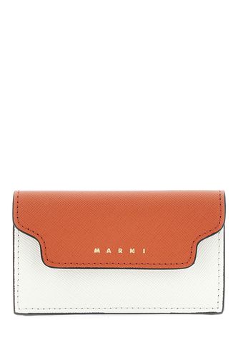 Multicolor Leather Card Holder - Marni - Modalova